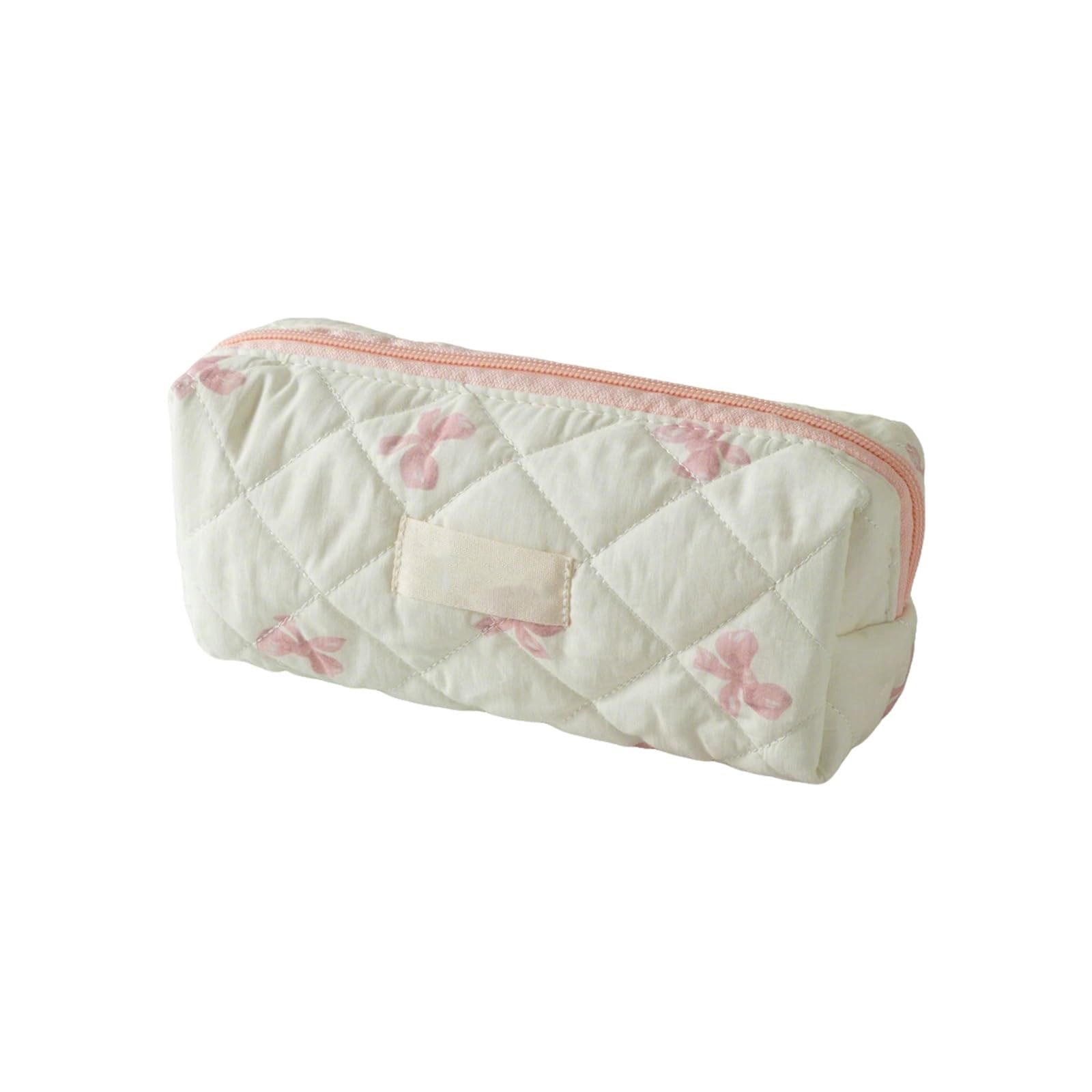 Bow Pencil Case,Large Capacity Pencil Case for Girls, Cute Pencil Pouch Aesthetic Stationery Pen Bag Secondary School Essentials Supplies for Teen Girls Preppy (White)