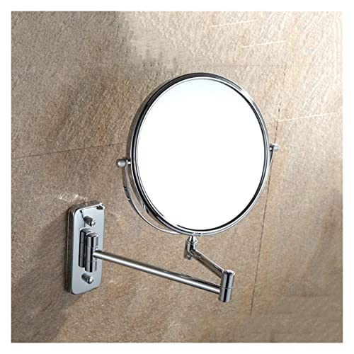 Espejo de maquillaje montado en pared 8 pulg 10X doble cara miniatura 3