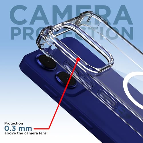Image of Pikkme Back Cover for Motorola Moto G85 5G Mag-Safe Shockproof PC + TPU | Protective Case Magnetic Support | Bumper Case (Transparent Mag-Safe)