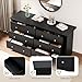 YESHOMY Black Dresser for Bedroom,6 Drawer Dressers, Storage Chest of Drawers for Hallway,Living Room, Entryway