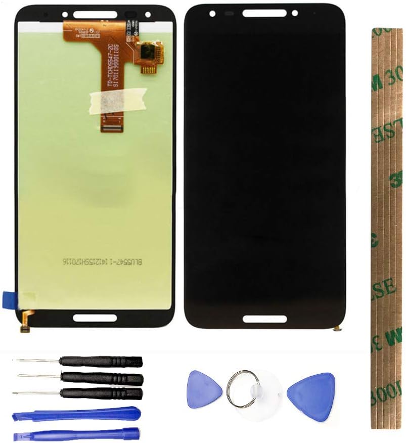 LCD Display & Replacement Touch Screen Digitizer Assembly with Free Tools for Alca-tel A30 Fierce 5049W 5049Z Revvl T-Mobile 5.5" Black