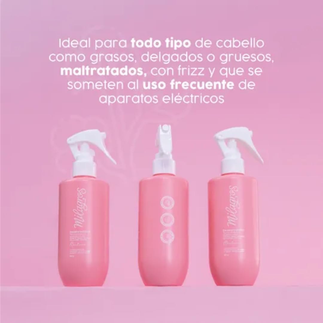 Desenredante Termoprotector Multibeneficios Edición Limitada Martina cabellos Milagros 8.4 fl oz Haircare proteccion capilar all hair types Limited Edition