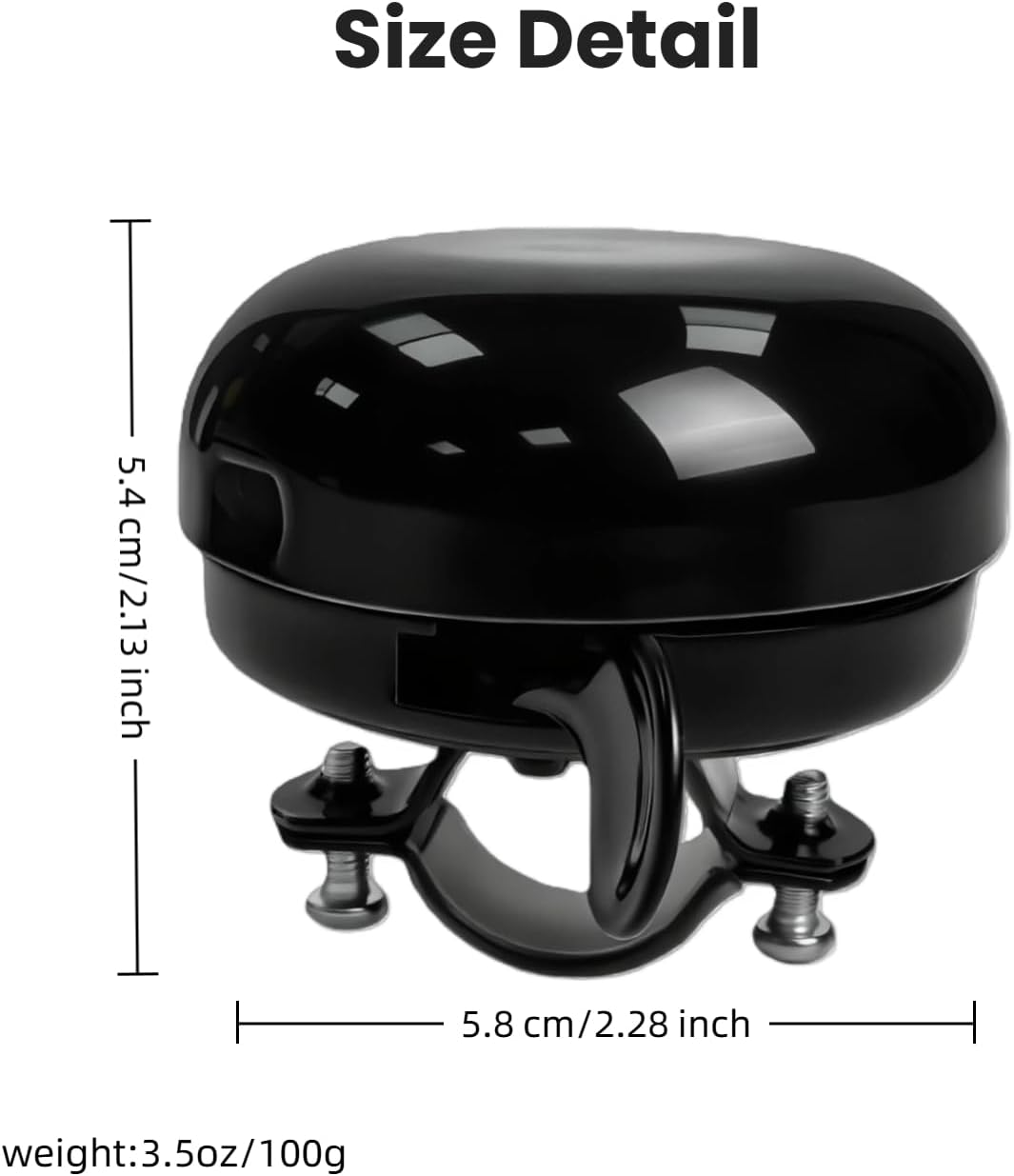 Bike Bell with Butterfly Design, Blue and Pink Movable Wings, Magnetic Base and Adhesive Mount, 4.8cm Diameter, Fits 7/8 Inch Handlebars
