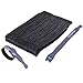 Produktbild Kabelbinder mit Klett, 20CM 50 Stück Trilancer Wiederverwendbare Klettkabelbinder Kabelklett(Schwarz)