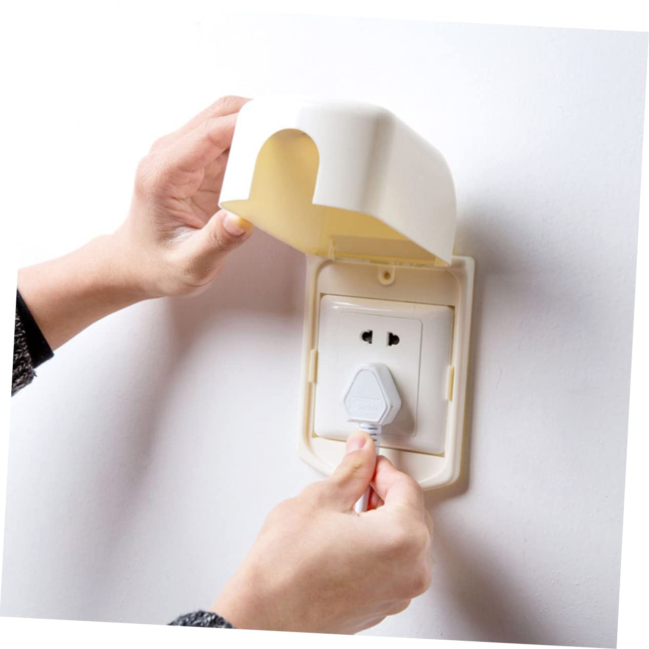 Deep Babyproof Socket Cover Adhesive Plug Cover Electrical Outlet Safety for Boys and Girls