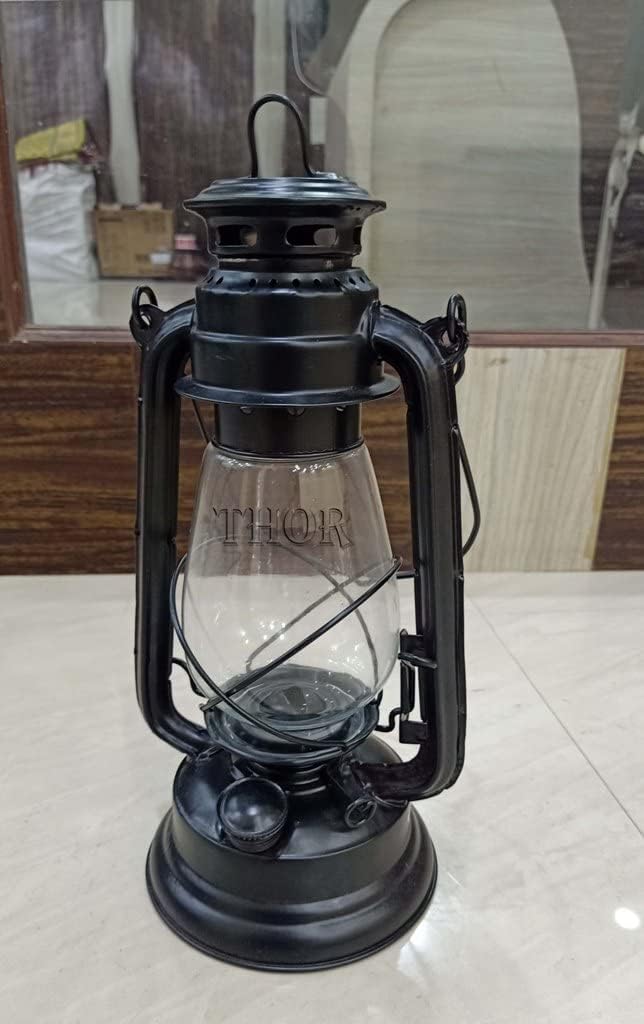 Lamplight 52664 Farmer's Lantern, Negro, Versión Original, Marrón