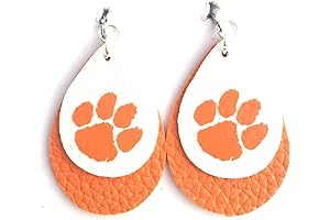 Clemson Two-Layered Earrings: A Timeless Expression of Tiger Pride