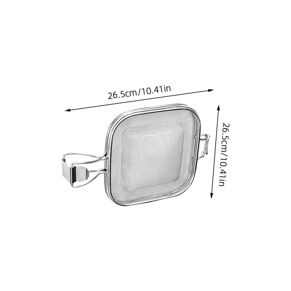 Pinza da Cucina in Acciaio Inossidabile Rete per Cottura Arrosto e Bordo Arrotondato, per Tostare Pane e Verdure Asciutte