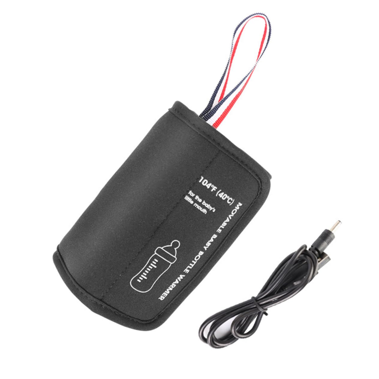 VICASKY 2piezas Calentador De Biberones Portátil Usb Para Coche Bolsa Térmica Adecuado Para Viajes Calienta Leche y Bebidas Con Protección Automática Contra Sobrecalentamiento