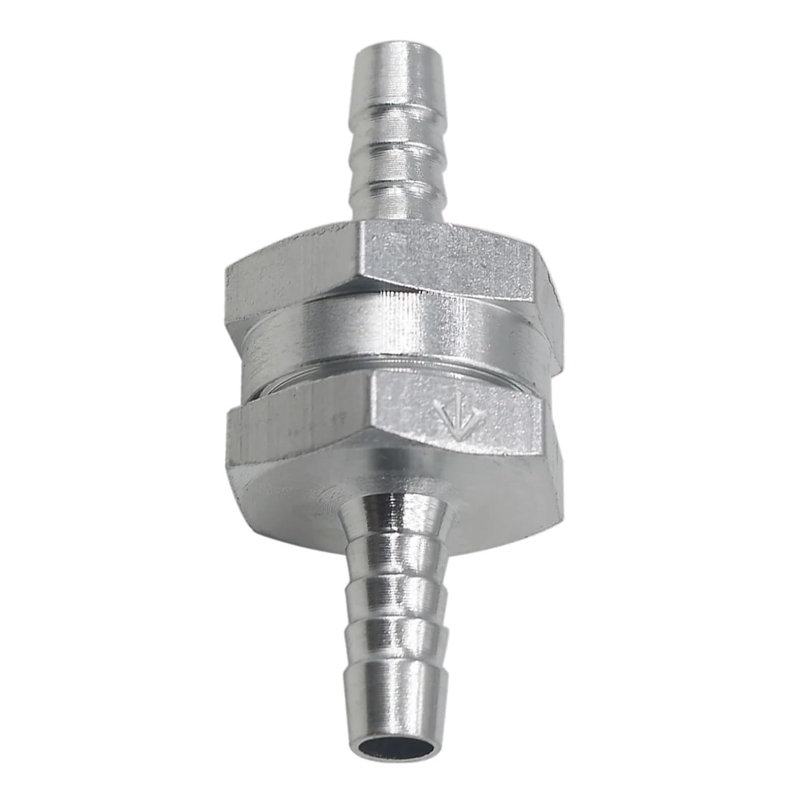 Aluminium Alloy Fuel Non Return Check Valve One Way Petrol Diesel for Car Automobile Helicopters Ships Motorcycles(6mm)