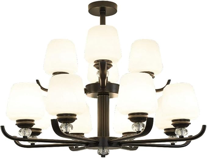 NSXBY Amerikaanse Country Garden Lampen,Eetkamer Lamp,Eenvoudige Moderne Woonkamer Lamp,Creatieve Sfeer Slaapkamer Lamp-A 12lights