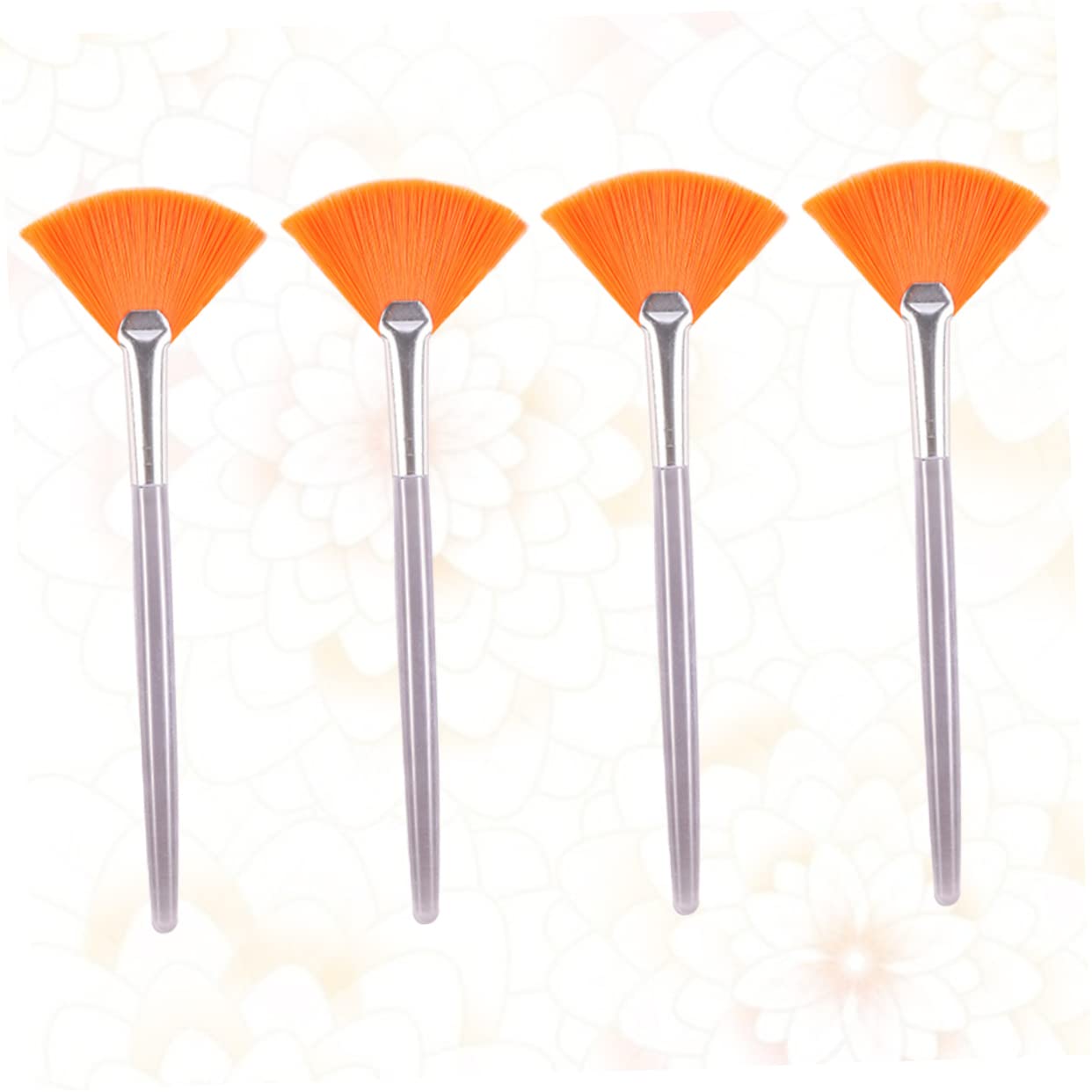 ARTSEWPLY 4 Piece Fan Makeup Mask Brush Set Makeup Tools for Women Easy to Apply and Clean Fan Brushes for Facial