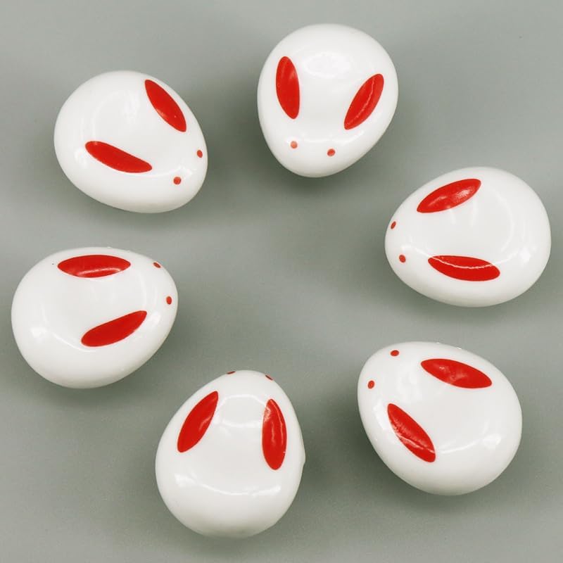 5PCS Rabbit Shape Ceramic Cabinet Pulls Drawer Handle Furniture Handle Door Knobs For Children's Room| | - - (Color: White)