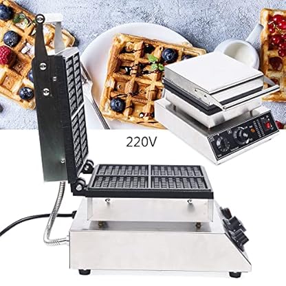 Waffelautomat, 1750 W, Belgien-Waffelmaschine, 4 Waffeln, 220 V, geeignet für Bäckerei, Restaurant, Kiosk, Kantine, etc. – Bild 6