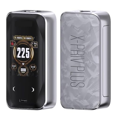 �X���b�N X-PRIV Plus Box Mod 225W �G�b�N�X �v���C�u �v���X ���b�h �d�q�^�o�R Vape �x�C�v (White She)