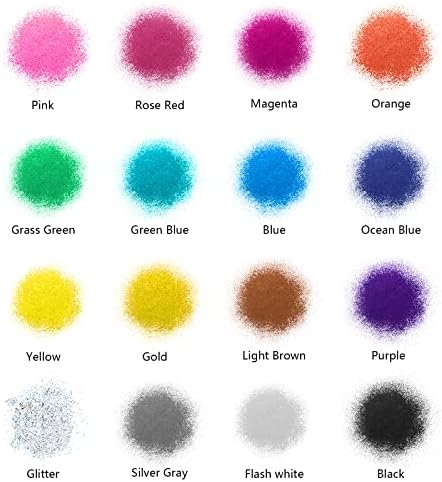 Mica Powder, Candle Dye 18ml*16 Colour - LIUCOLI Natural Metallic Epoxy Resin Pigment Glitter for Making Soap, Wax Melts Kit, Slime, Cosmetics, Nail Art