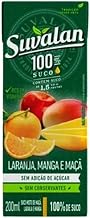 Suco Suvalan Mix 100% Puro Sem Açucar 200ml Caixa Com 24 Unidades
