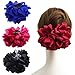 4 Pack Large Silk Flower Bow Hair Claw Jaw Clips For Women Hair clamps