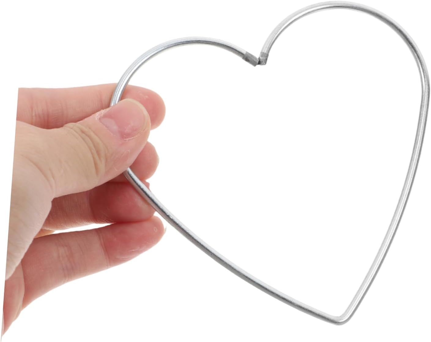 HOMSFOU 10pcs Heart Metal Frames Dream Catcher Hoop Macrame Craft Hoop Rings Metal Wreath Ring