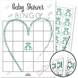 50 Pack Baby Shower Blank Gift Bingo Game Cards | Girl, Boy, Gender Neutral | Perforated Chips Included | Perfect for Sprinkles, Prizes, Favors and Decorations