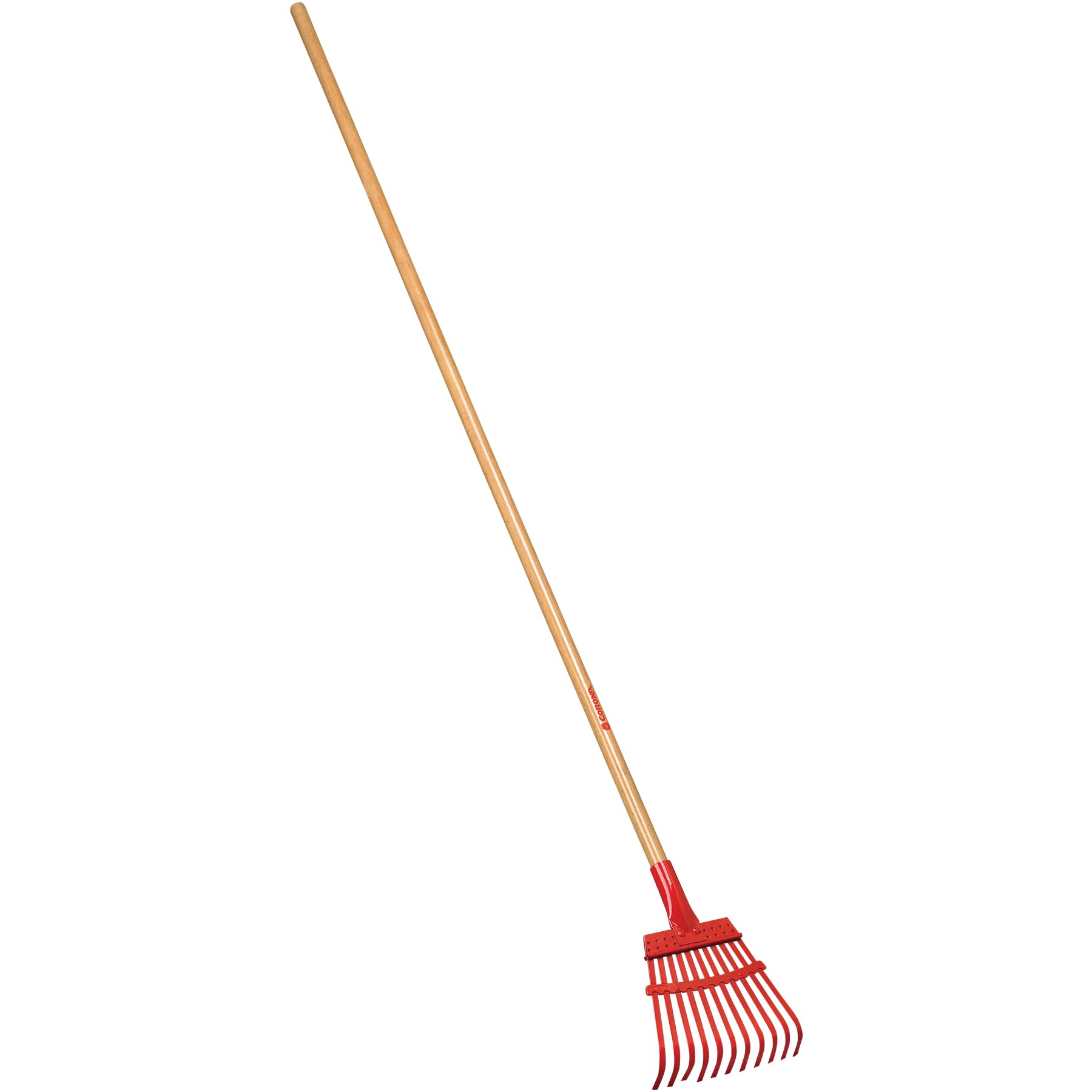 Corona RK 62000 Flexible Fixed Tine Shrub Rake, Wood Handle, 8-Inch Wide