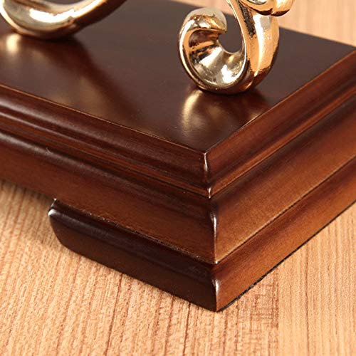 Reloj de repisa vintage europeo fabricado en madera noble 4