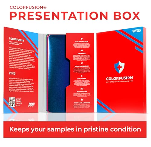 Image of ColorFusion PPF by VViViD, The Ultimate Cosmetic Hybrid Application Paint Protection Film Sample Book