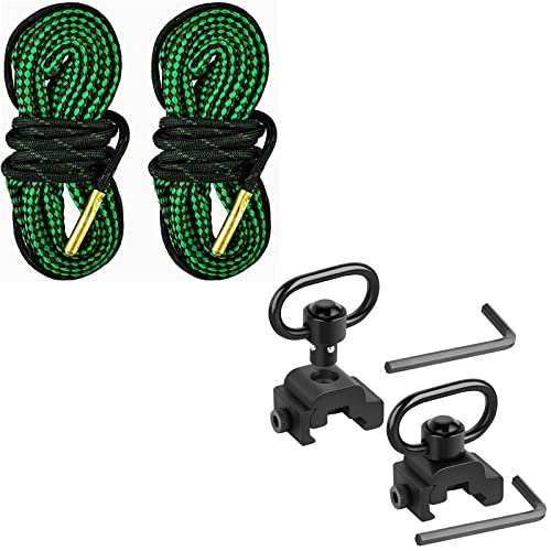 Ezshoot 2 Pcs Gun Clean Snake & Picatinny Sling Mount #TOP6