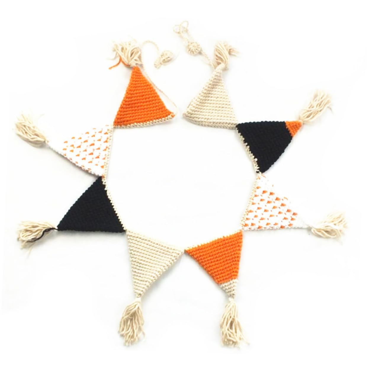 UPKOCH 2 Piezas Banderín Guirnalda Del Empavesado Guirnalda De Pancartas Decoración De La De Los Niños Empavesado De Crochet De Algodón Del Empavesado De Algodón