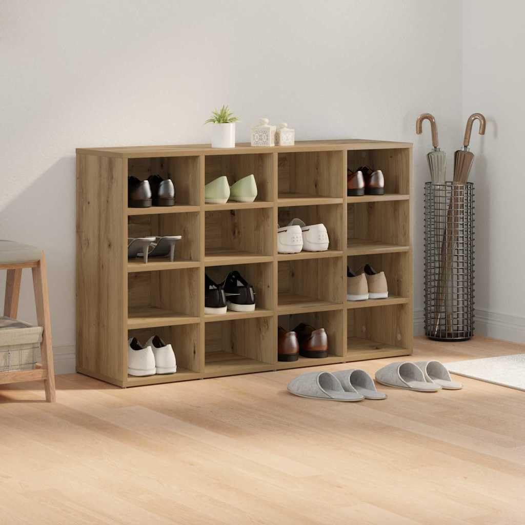 Szafka Na Buty 103x30x67 cm Drewno Inżynieryjne Dąb Artisan Do Przedpokoju