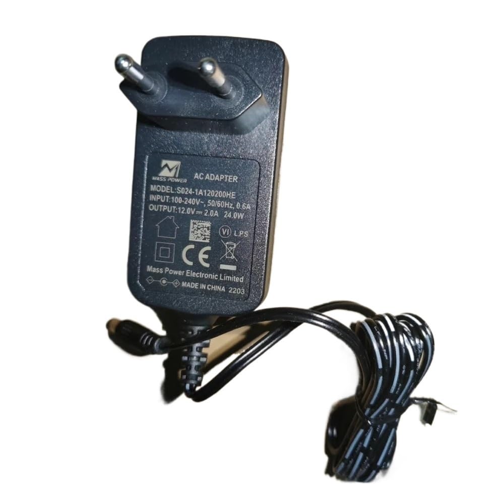 Adaptador de corriente 12V 2A 24W S024-1A120200HE para sustitución en pantallas de automatización