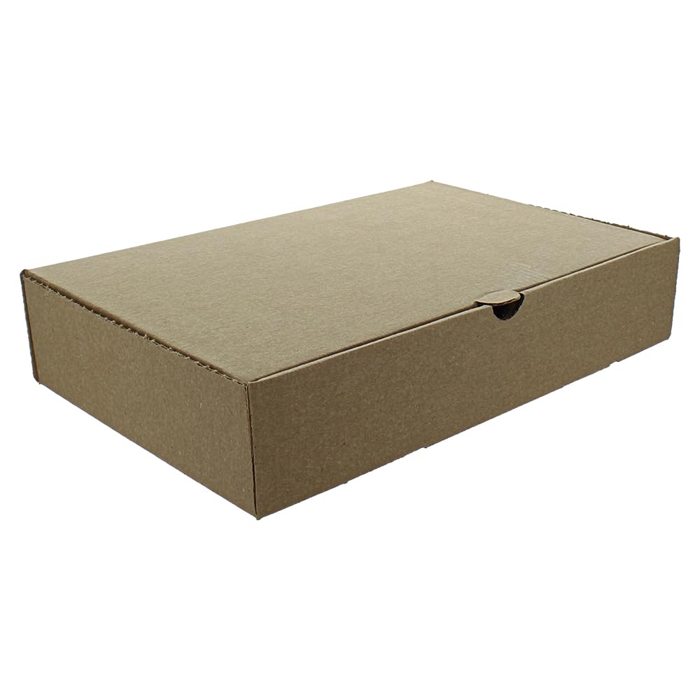 Delisupplies Brown 100 X Small Plain Fish And Chips Chippy Takeout Takeaway Die Cut Corrugated Boxes