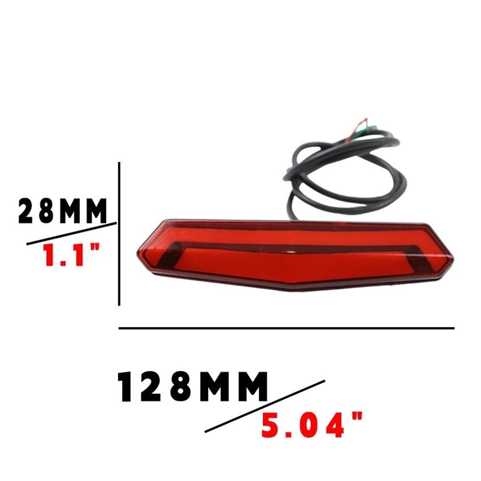 luce posteriore freno stop Plastica 12V universale per fanale posteriore per moto, luci di stop, freni, accessori per motocross, attrezzi