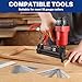 WORKPRO 1200 Count 18 Gauge Brad Nails, (2＂,1-1/2＂,1-1/4＂,3/4＂), Universal Brad Nail Gun Nails for Pneumatic & Electric Brad Nailers