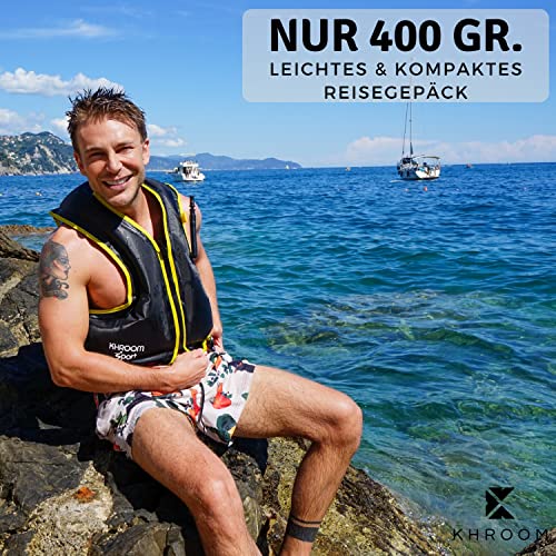 Foto von Khroom Schwimmweste aufblasbar Schnorcheln, Kajak & SUP für Erwachsene