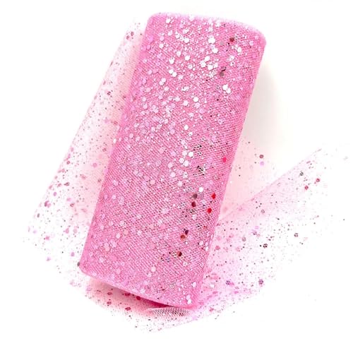 Rouleau de tulle multicolore rose de 6 pouces pour sublimer facilement vos chaises de fête