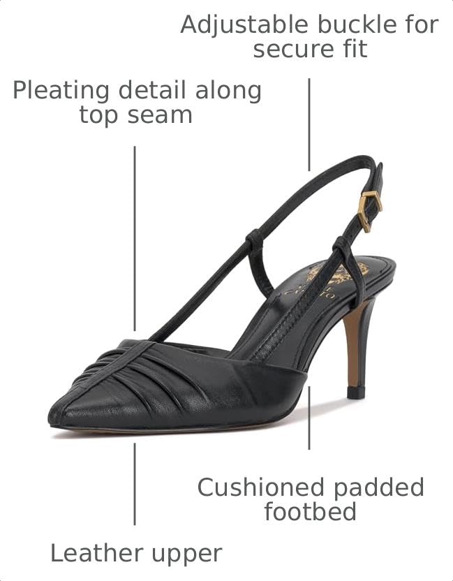 Image of Vince Camuto Kelten Bunched Toe Slingback Pumps