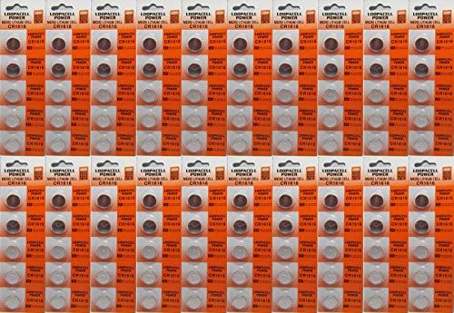 Loopacell CR1616 1616 3V Lithium 100 Batteries