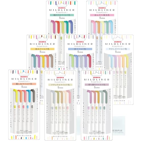 Amazon.co.jp: マイルドライナー 新色入り 全色 40色セット 試し書き