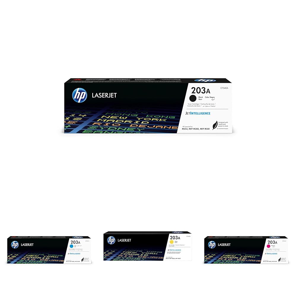 HP 203A Original Toner Schwarz, Cyan, Magenta, Gelb LaserJet Pro M254 LaserJet Pro M254, M280, M281 | 4er Pack