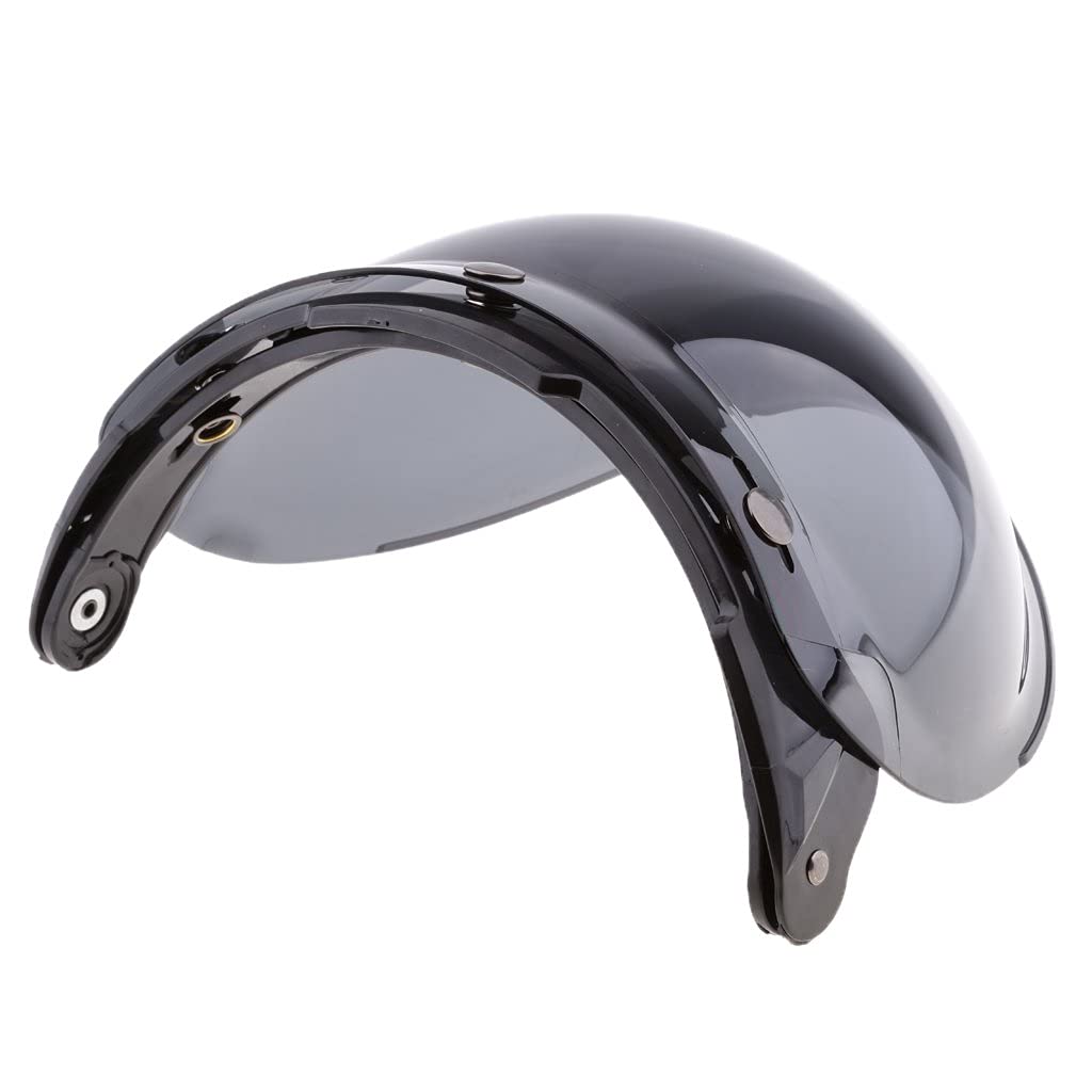 zalati Face Visor Front Shield UV Protected Helmet Mask for Replacement DIY Making Motorbike Riding - Dark Brown