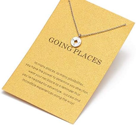 Silver Compass Necklace for Women New Adventures, Travel Experiences Await - Image 3