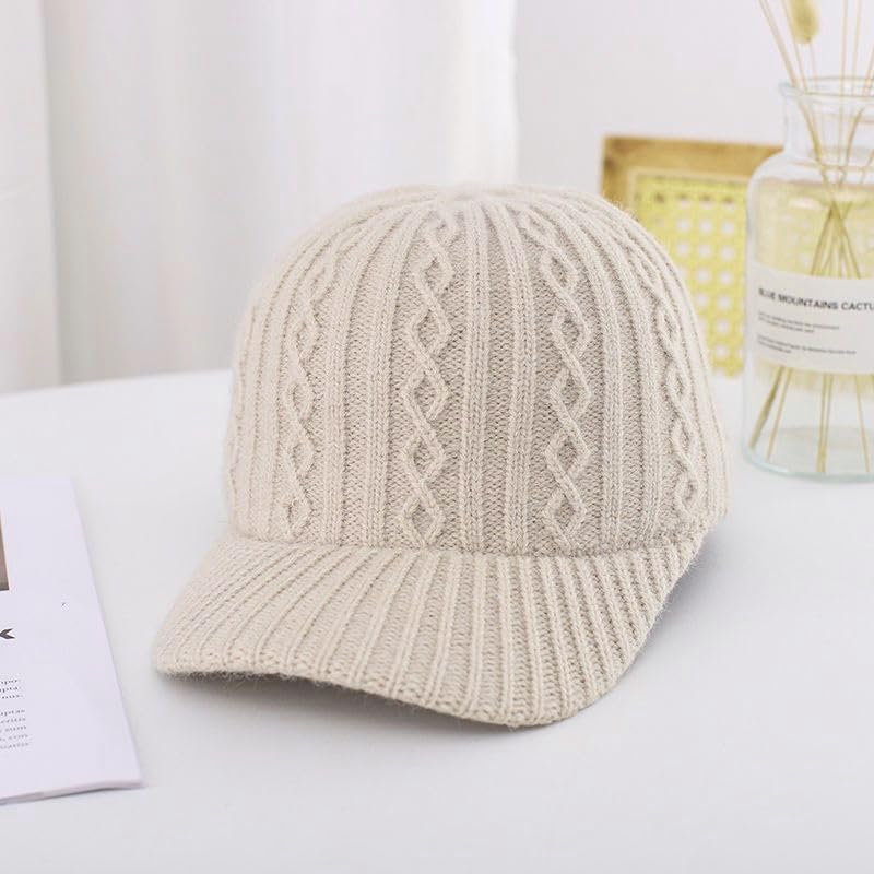 FGSS Women Lamb-Wool Baseball-Cap Winter-Warm-Fleece Adjustable Dad Hat for Travel - Image 5