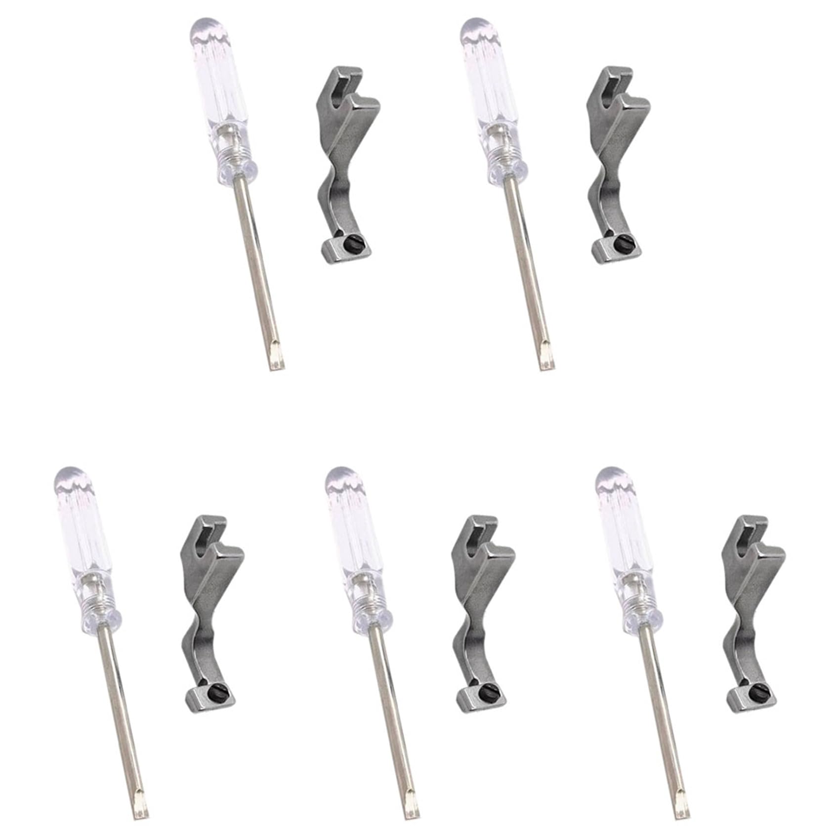 Hndhbfgrt 5X Adjustable Zipper Presser Foot Unilateral Zipper Feet for Single Needle Lockstitch Industrial