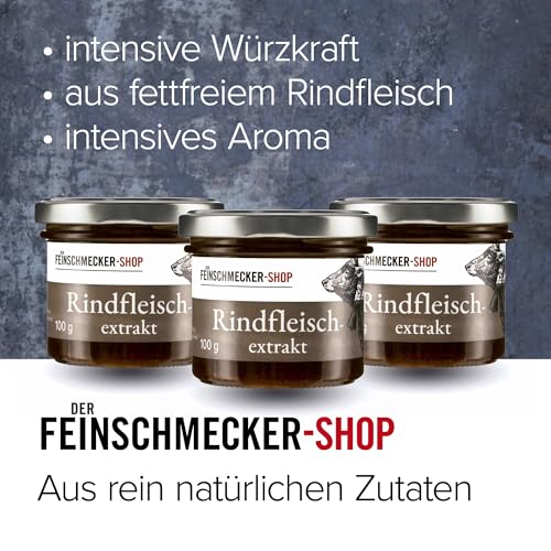 Der Feinschmecker 100g Südamerikanischer Rindfleischextrakt I Mit argentinischem Rindfleisch I Ohne Farb- und Konservierungsstoffe I Höchste Qualitätsstandards aus rein natürlichen Zutaten