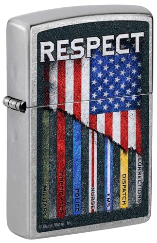 Encendedor Zippo Buck Wear Diseño Street Chrome miniatura 1