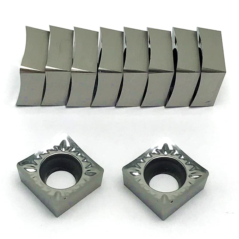 10pcs SCGT120402 SCGT120404 SCGT120408 AK H01 Carbide Inserts Aluminum Turning Lathe Tools CNC Cutting Copper Tool SCGT120402/120404(SCGT120408 -AK H01)