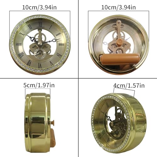 Reloj de escritorio de 100 mm con cristal para oficina en casa 6