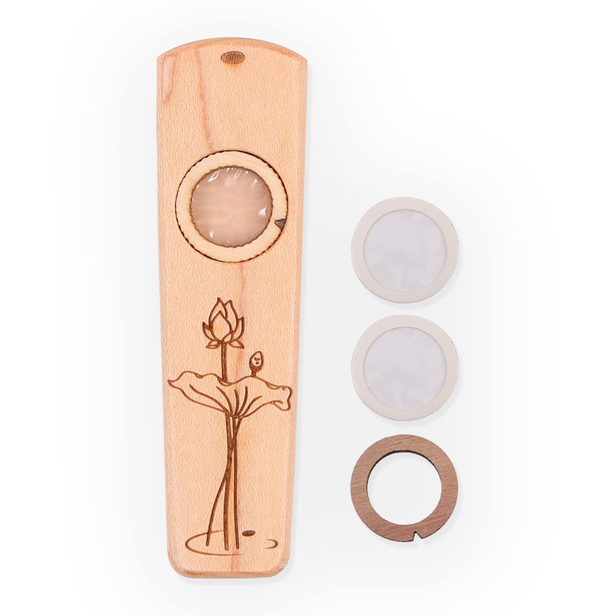 Kazoo In Metallo E Legno - Strumento Musicale Semplice Per Bambini E Adulti - Foto 8