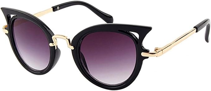 Occhiali da sole Bimba Gatto Bimba Vintage Anni 60 retro nera Lente Viola  Idea Regalo Natale Compleanno Festa : Amazon.it